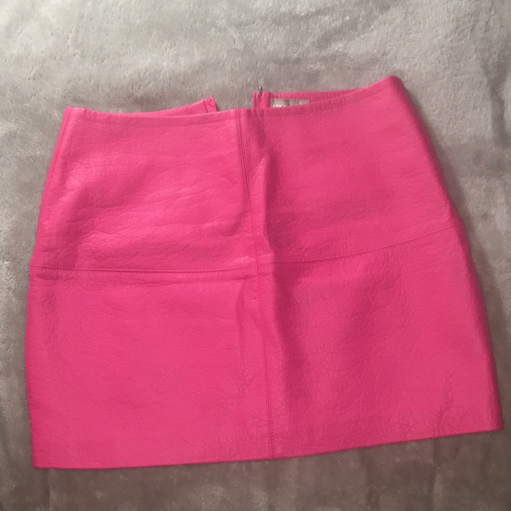 ASOS textured leather mini skirt